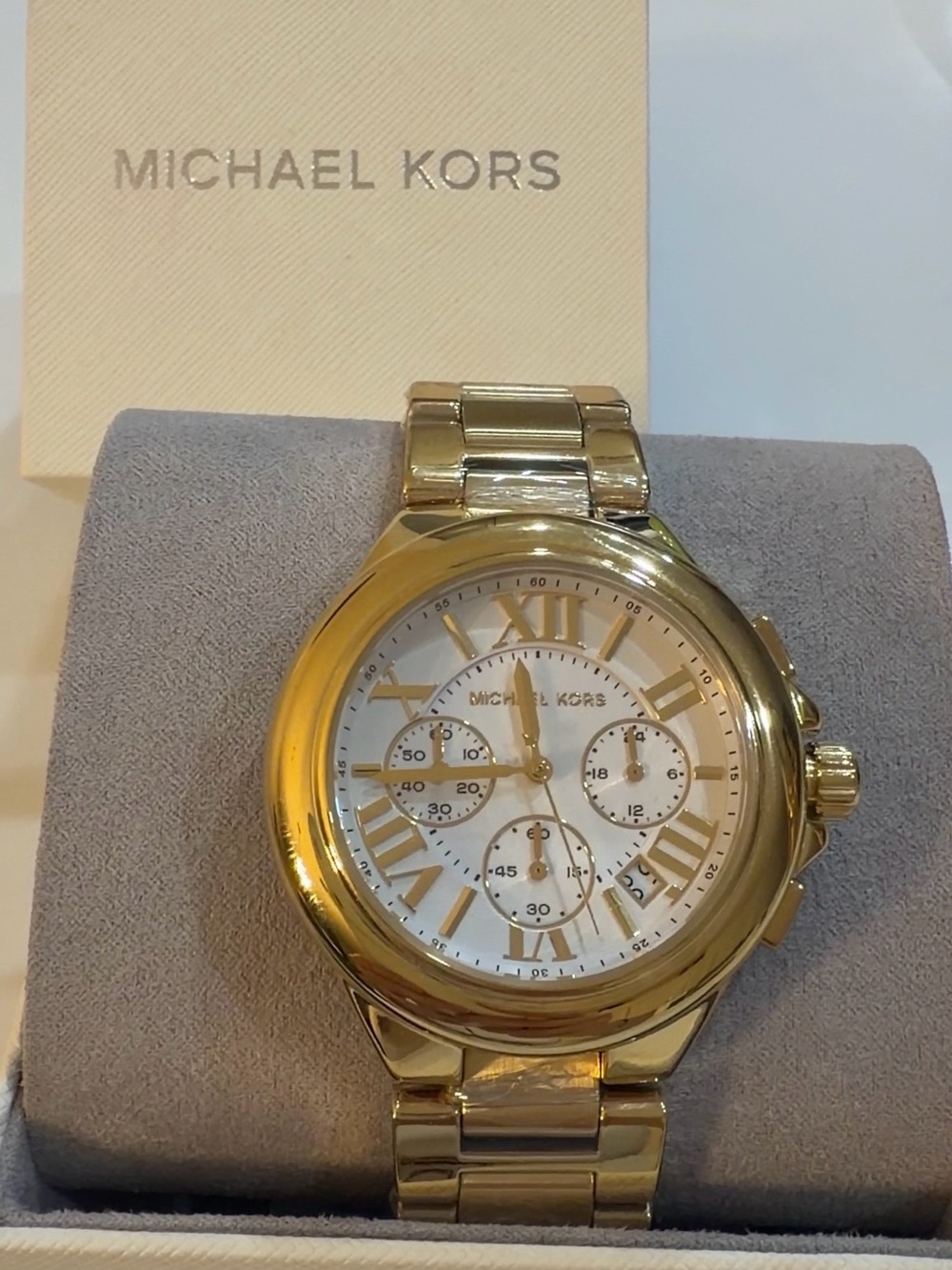 Michael Kors Gold-Tone Chronograph Watch